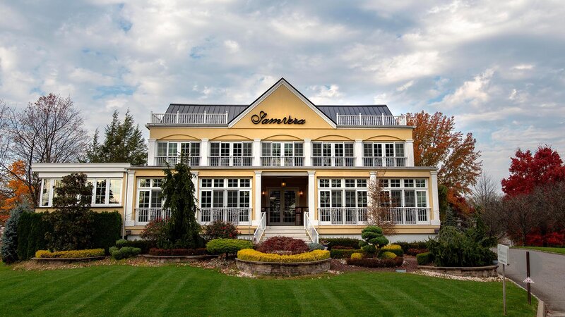 View of front of restaurant from outside